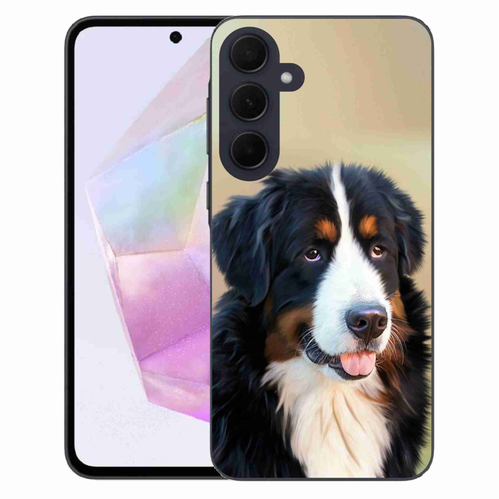 Gél tok mmCase Samsung Galaxy A35 5G - Berni hegyi kutya - Samsung Galaxy A35 5G számára