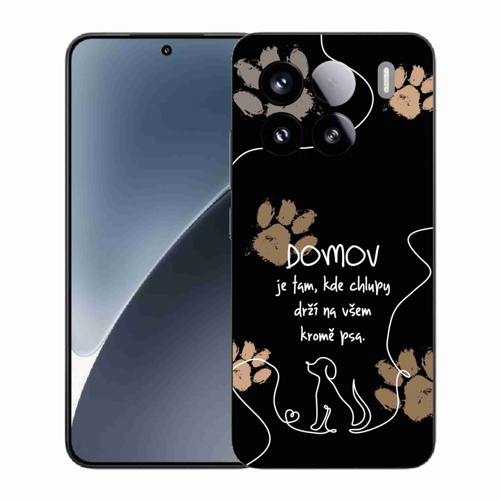 Gél borító mmCase a Xiaomi 15-hez - kutya motívum fekete háttérrel