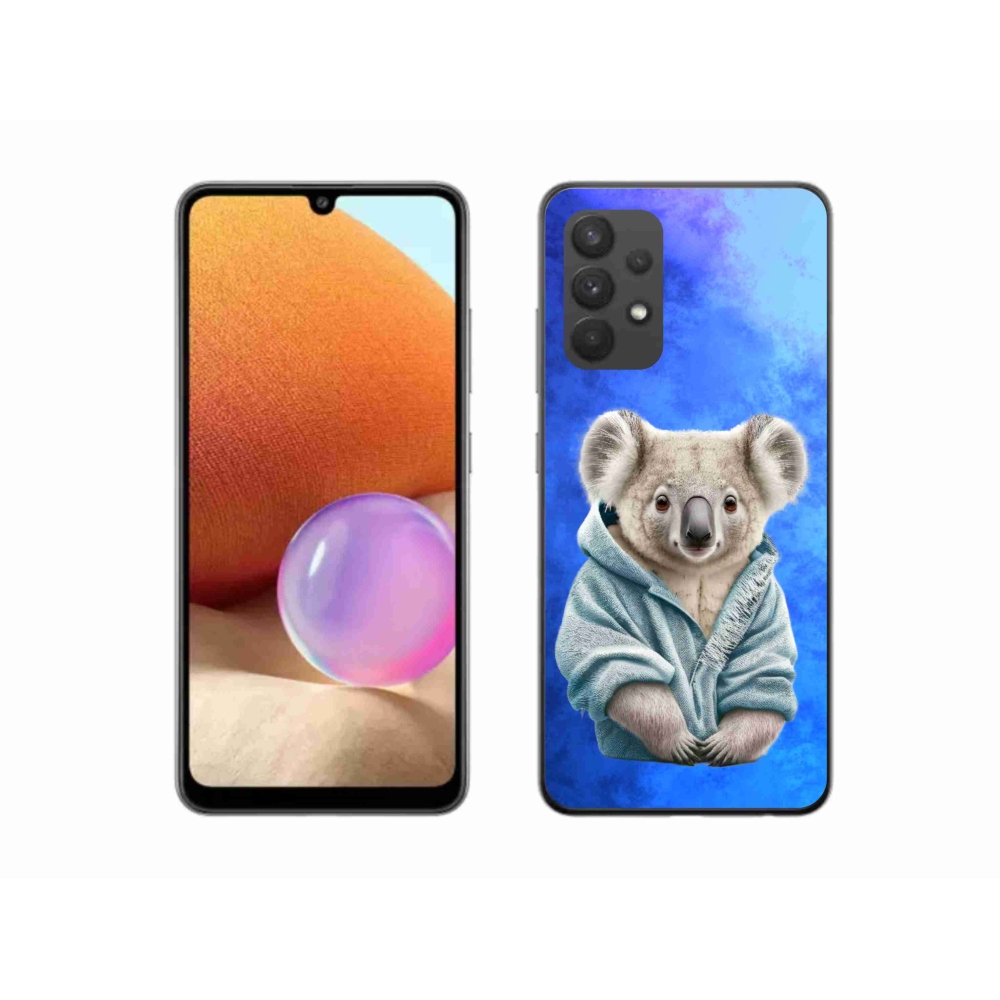 Zselés borítás mmCase Samsung Galaxy A32 4G - koala pulóverben