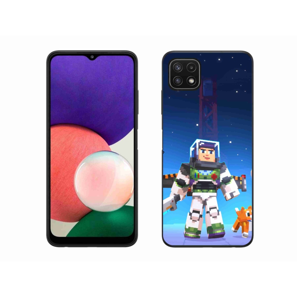 Gél borító mmCase Samsung Galaxy A22 5G - minecraft 2