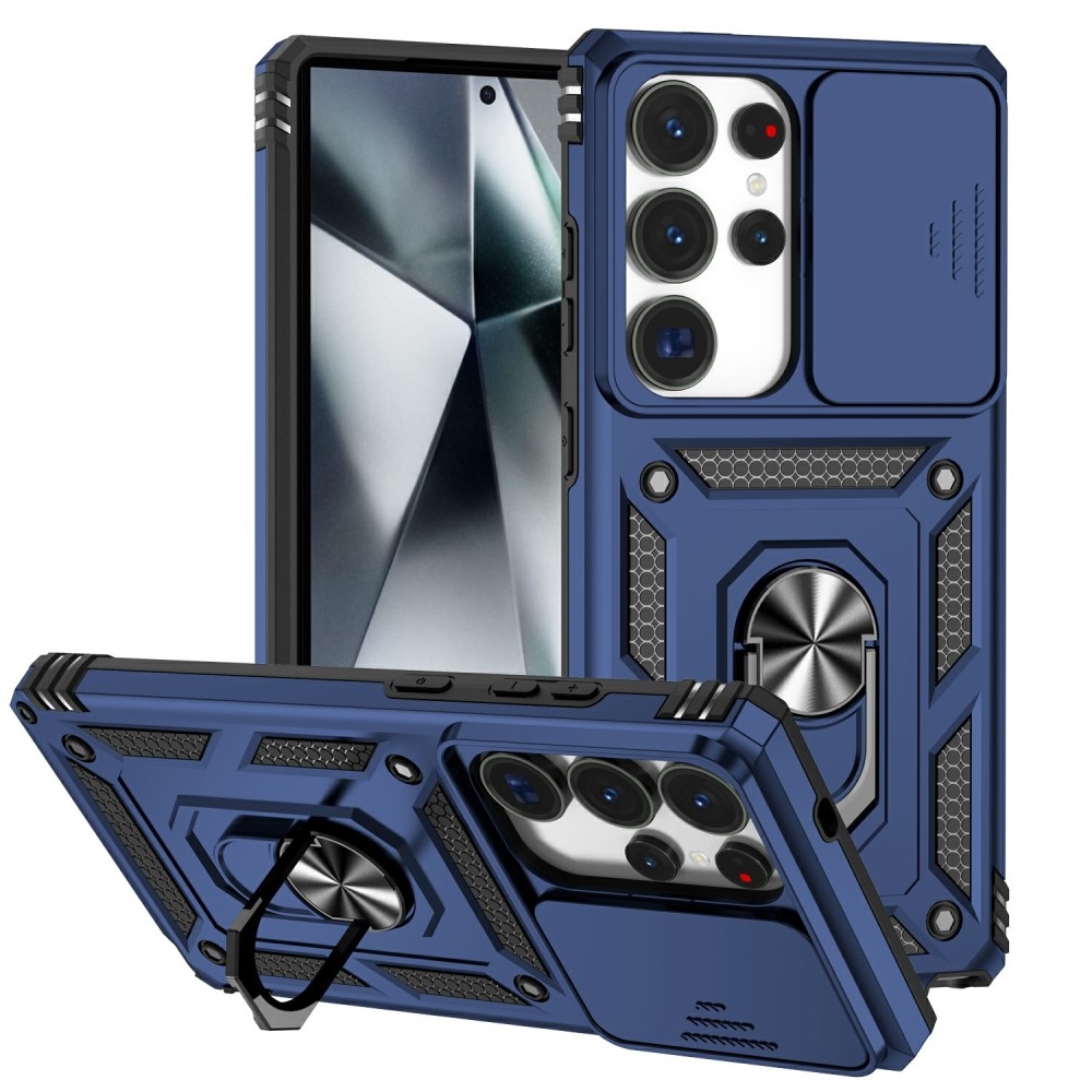 Gyűrűálló borítás Samsung Galaxy S25 Ultra készülékhez - kék