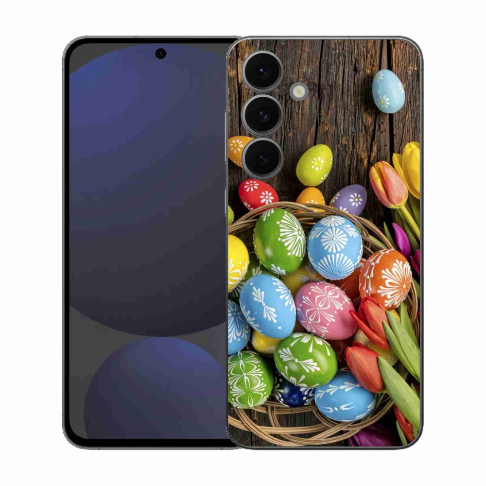 Zselés borítás mmCase Samsung Galaxy S25 FE - Húsvéti tojás