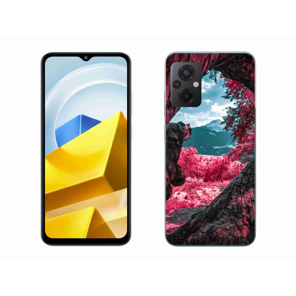 Gél borítás mmCase a Xiaomi Poco M5 4G-hez - hegyi kilátás