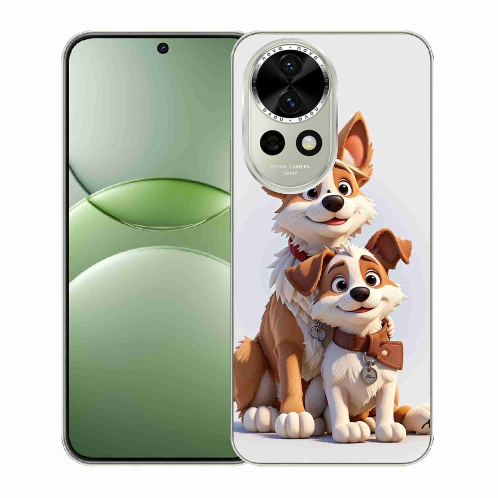 Gél borítás mmCase a Huawei Nova 13 5G számára - kutyák rajzolása