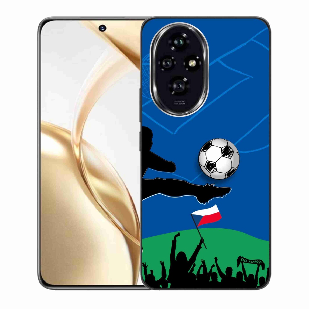 Zselés borítás mmCase a Honor 200 5G számára - futballszurkolóknak