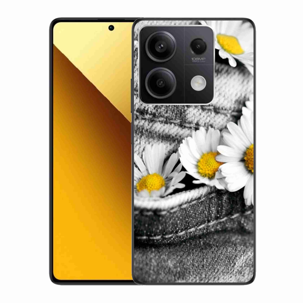 Gél tok mmCase a Xiaomi Redmi Note 13 5G-hez - százszorszépek