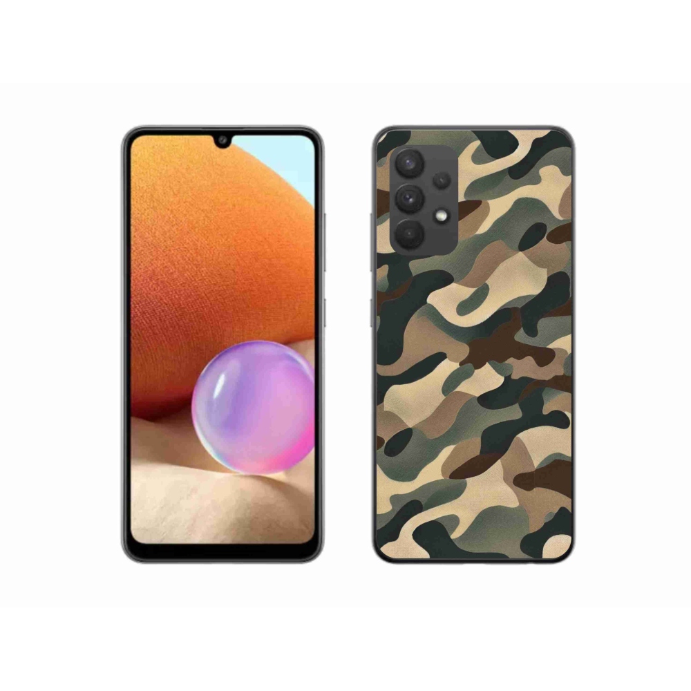 Zselés borítás mmCase Samsung Galaxy A32 4G - terepszínű minta 11