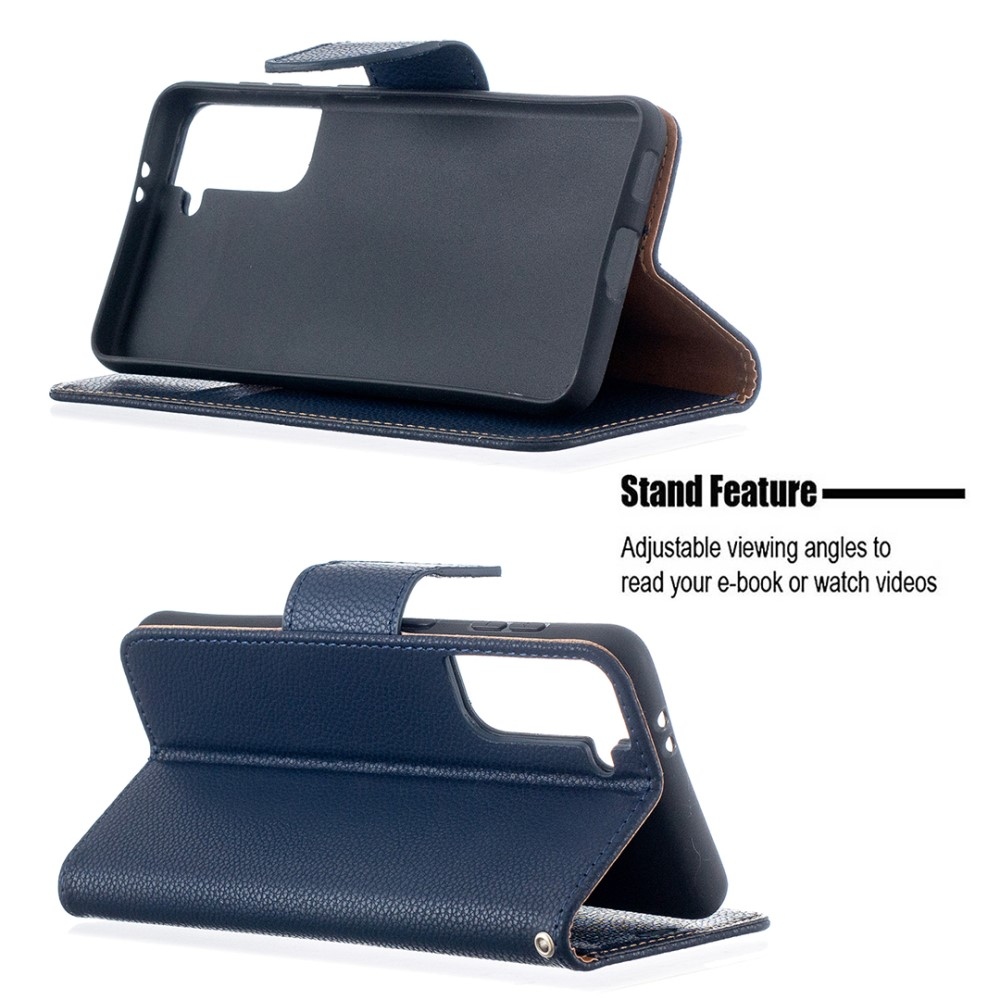 Tárcás könyv tok Samsung Galaxy S21 - kék