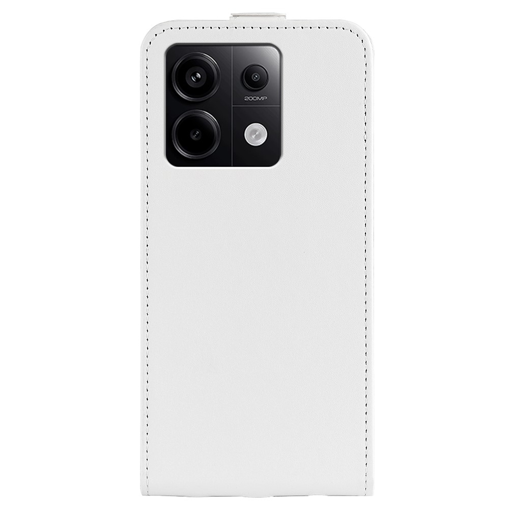 Függőleges flip tok Xiaomi Redmi Note 13 Pro 5G/Poco X6 5G számára - fehér