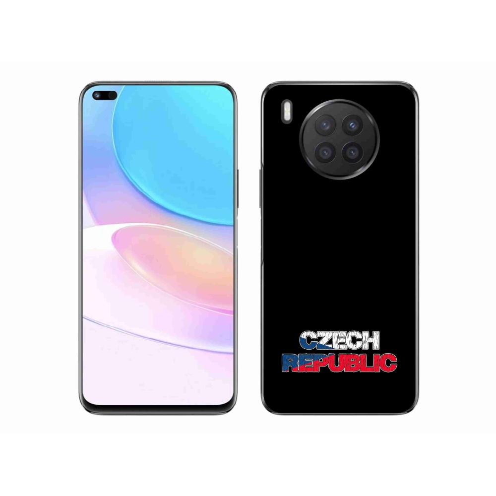 Gél borító mmCase a Huawei Nova 8i - Csehország fekete háttérrel