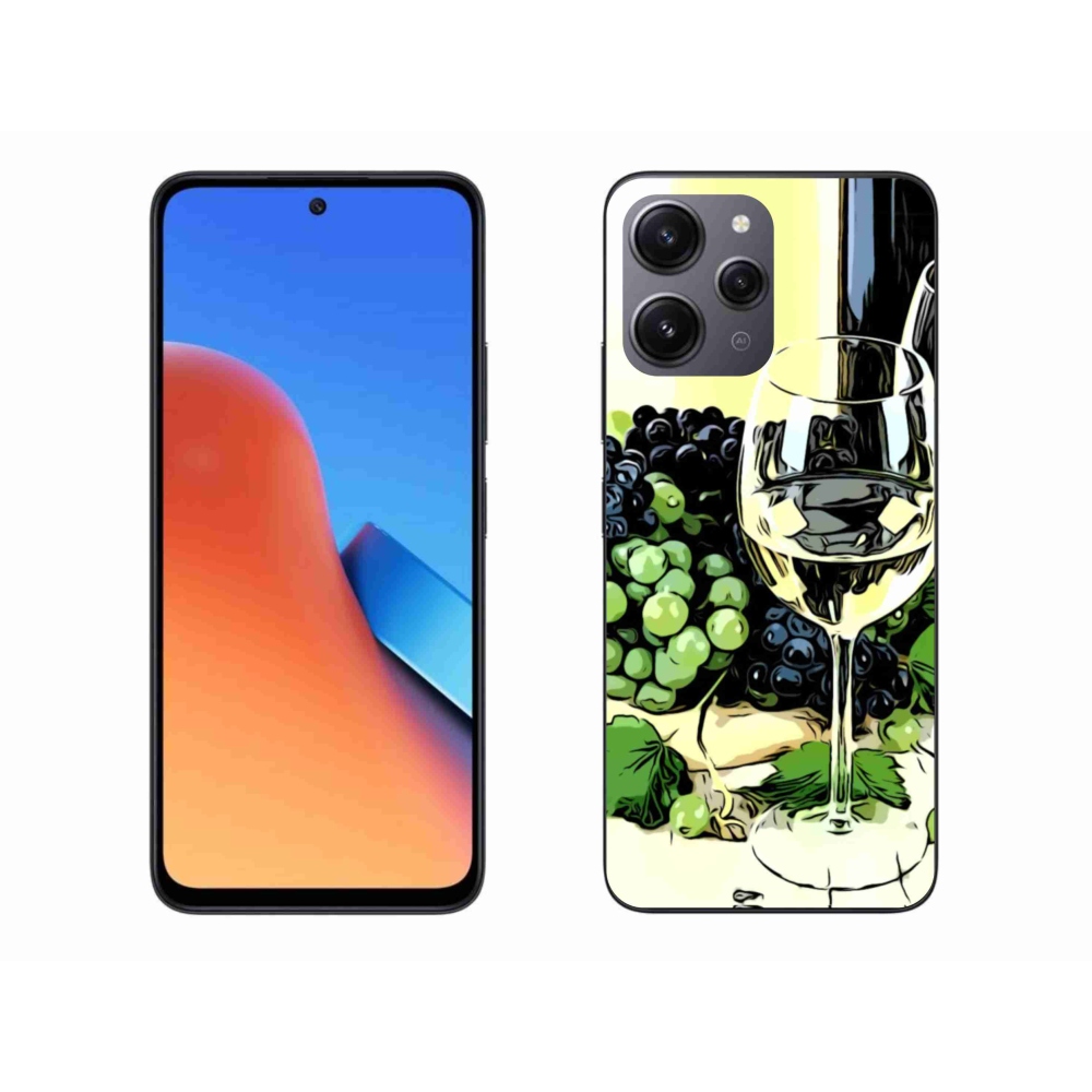 Gél borítás mmCase a Xiaomi Redmi 12-hez - pohár bor