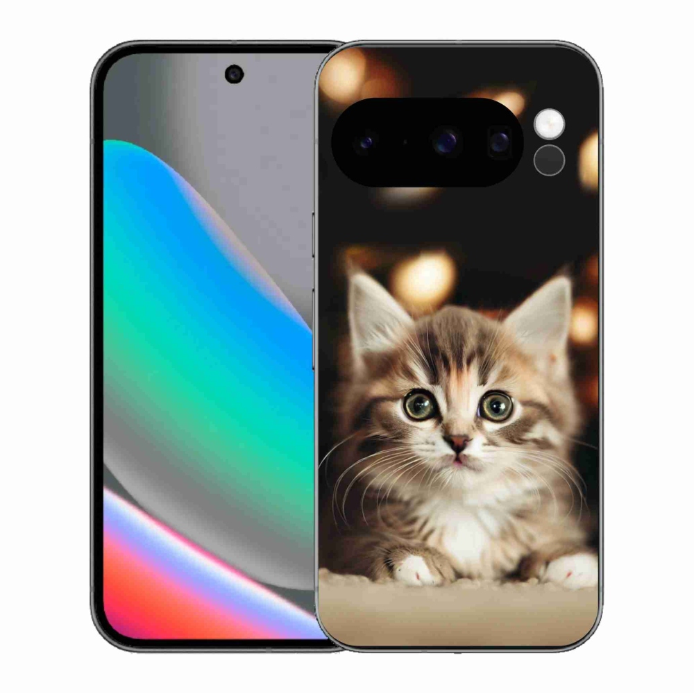 Gél borítás mmCase a Google Pixel 10 Pro számára - aranyos cica 2