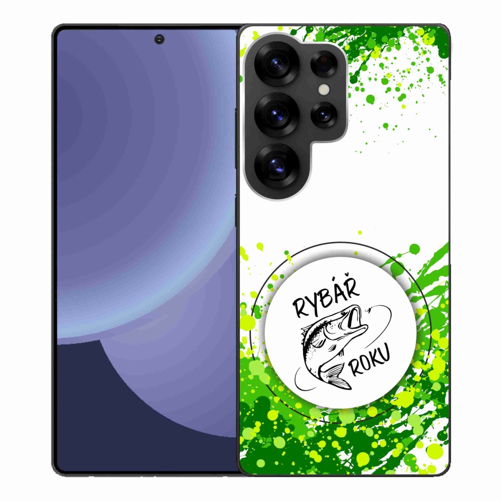 Gél borító mmCase Samsung Galaxy S25 Ultra - az év horgásza fehér háttérrel