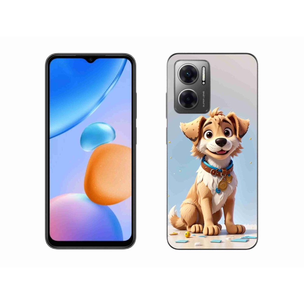 Gél borító mmCase a Xiaomi Redmi 10 5G-hez - rajzfilm kiskutya