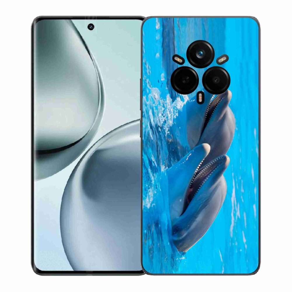 Gél borítás mmCase a Realme 14 Pro 5G készülékhez - delfinek