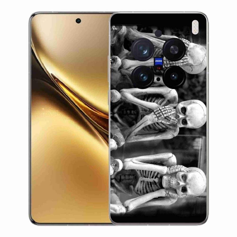 Zselés borítás mmCase a Vivo X200 Pro 5G készülékhez - csontvázak