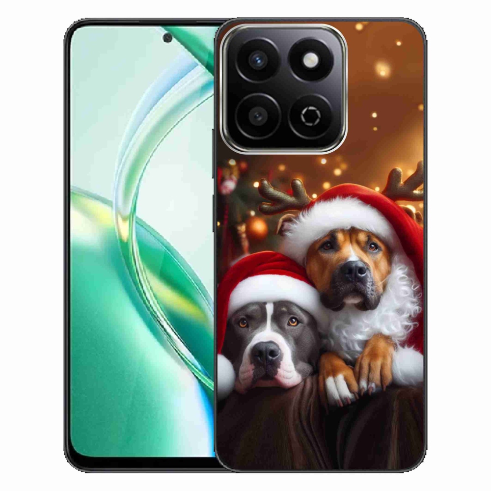 Gél borító mmCase a Honor 200 Smart 5G számára - Karácsonyi kutyák
