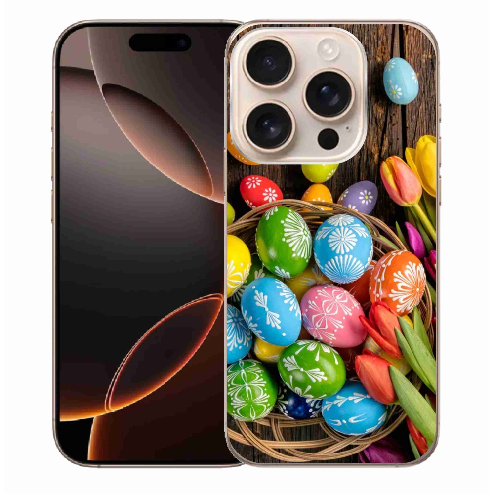 Gél borítás mmCase iPhone 16 Pro Max készülékhez - Húsvéti tojás