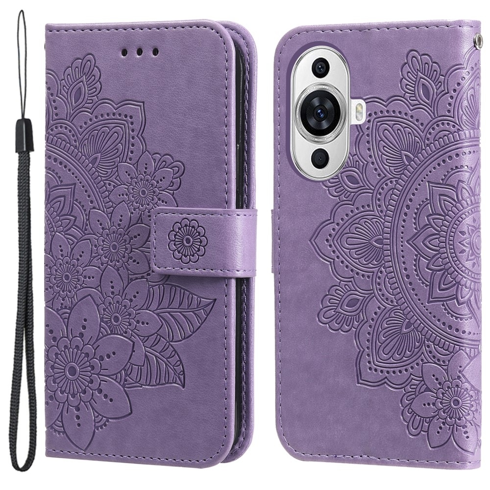 Mandala könyv tok Huawei Nova 11-hez - lila