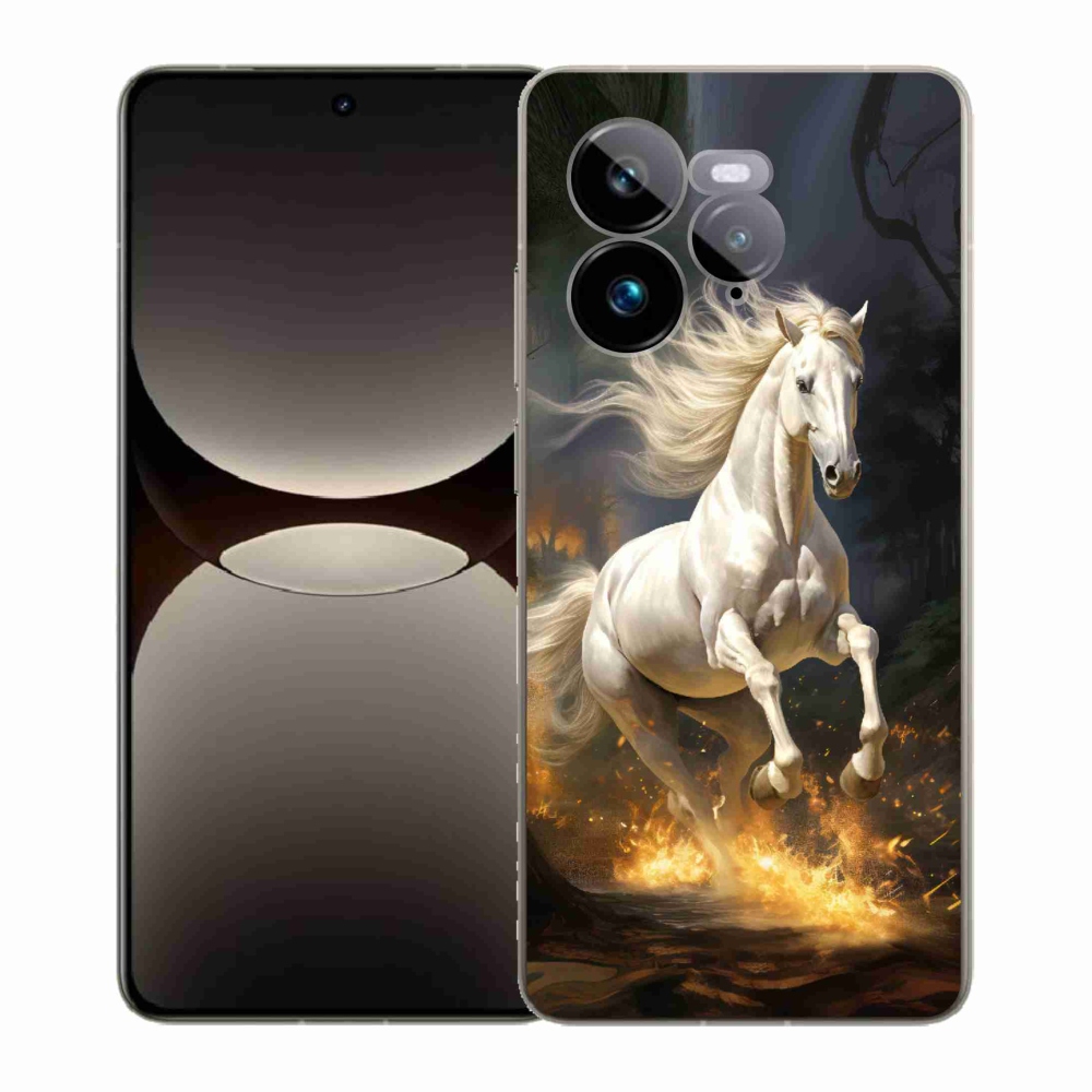 Gél borítás mmCase a Realme GT 7 Pro 5G - fehér ló 2