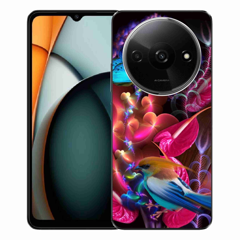 Gél borítás mmCase a Xiaomi Redmi A3-hoz - színes virágok