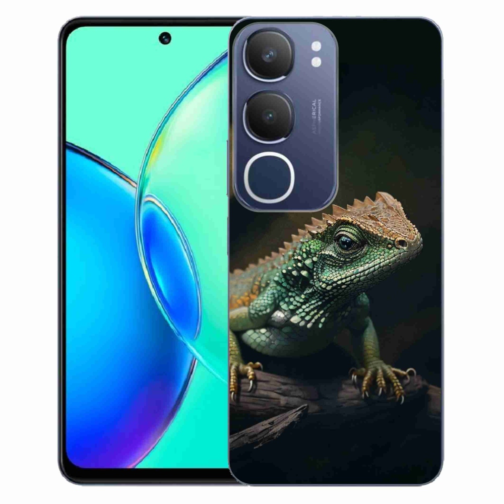 Gél borítás mmCase a Vivo Y19s készülékhez - gyík