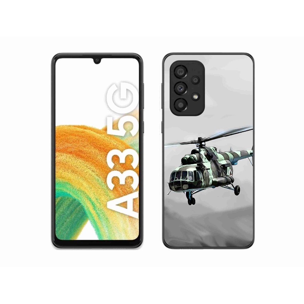Gél borítás mmCase Samsung Galaxy A33 5G - katonai helikopterhez