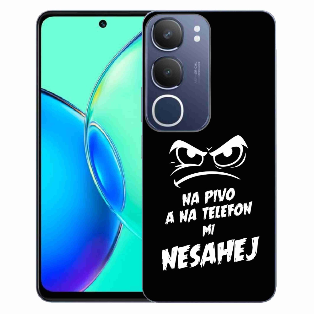 Gél borítás mmCase a Vivo Y19s készülékhez - sör motívum 2 fekete háttér