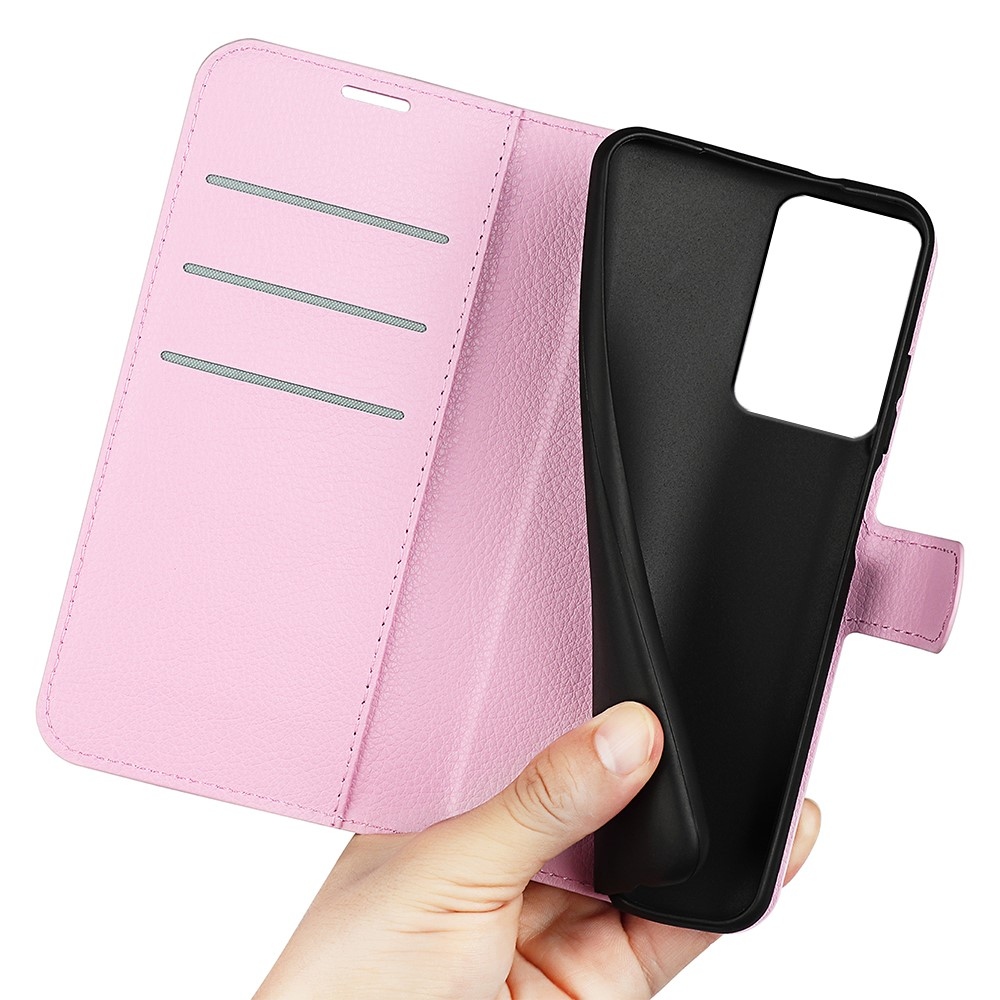Litchi könyv tok a Xiaomi 13 Lite-hoz - rózsaszínű