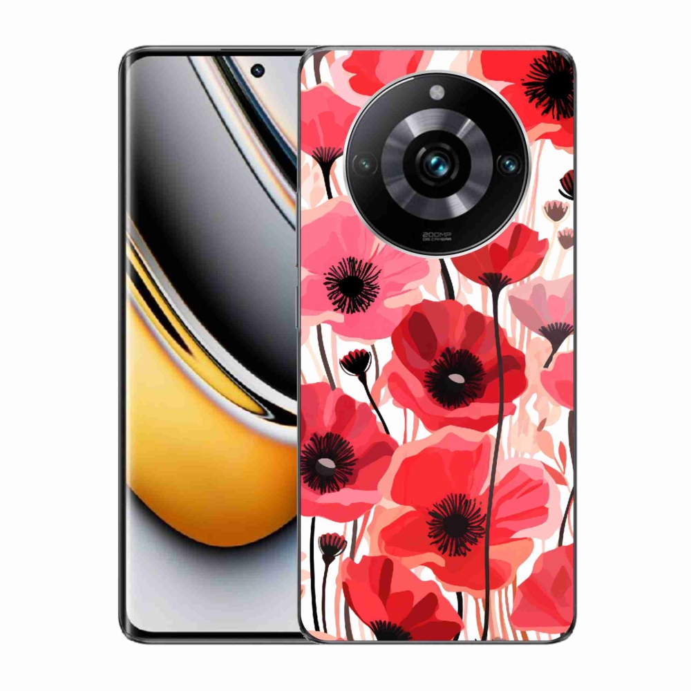 Zselés borítás mmCase a Realme 11 Pro/11 Pro+ készülékhez - mákos 1
