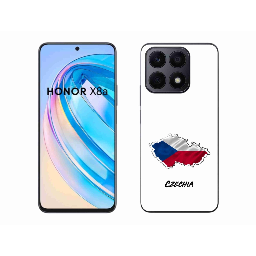 Gél borítás mmCase a Honor X8a készülékhez - Csehország fehér háttér