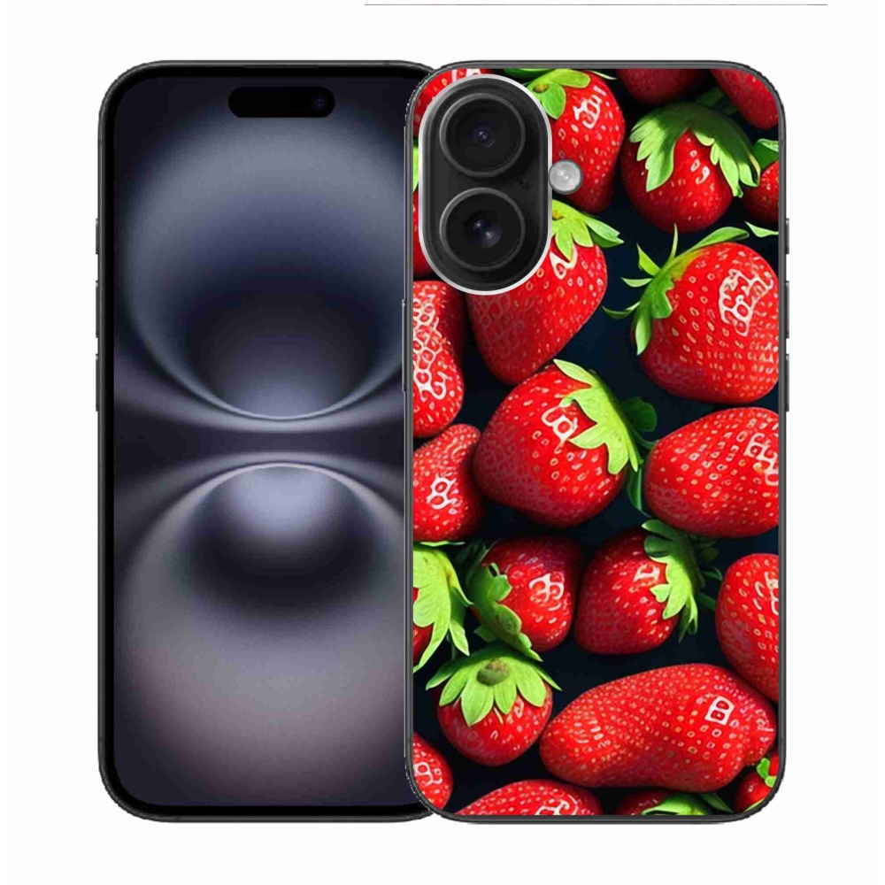 Gél borítás mmCase iPhone 16 készülékhez - eper