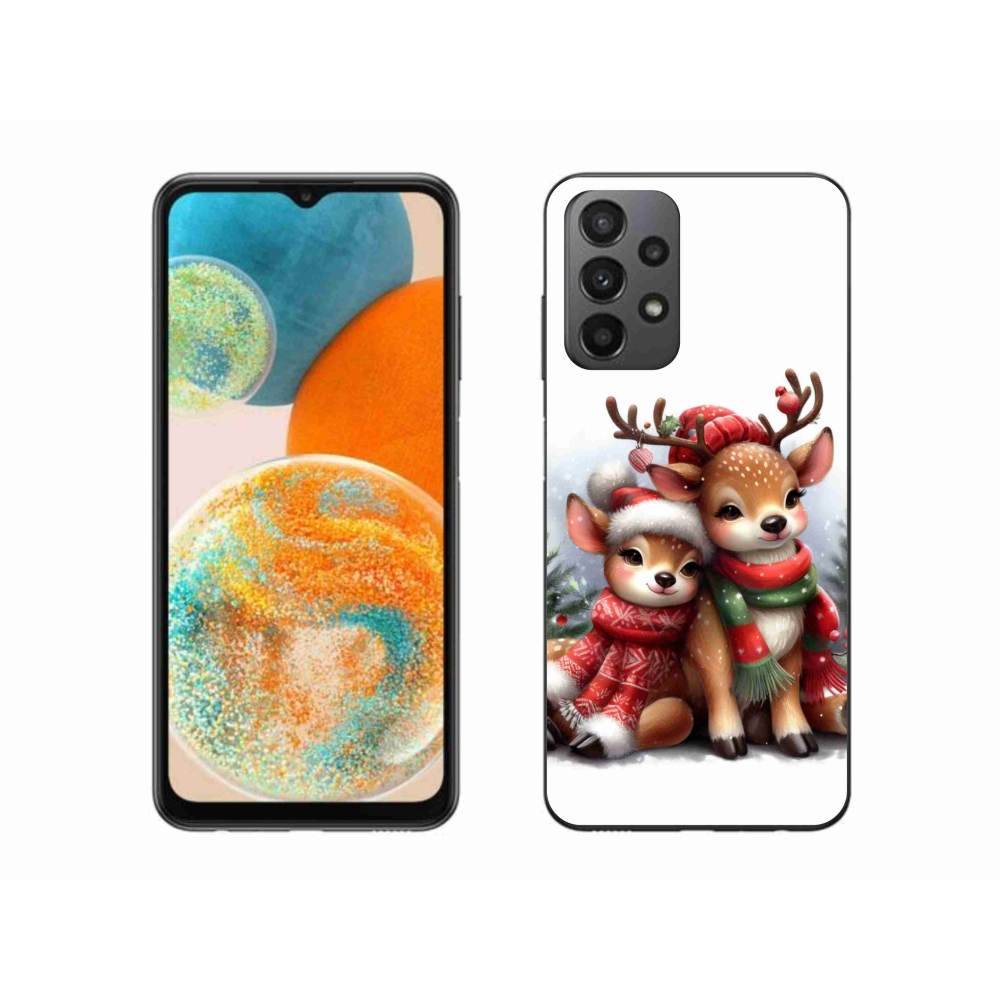 Zselés borítás mmCase Samsung Galaxy A23 4G/5G - karácsonyi rénszarvashoz