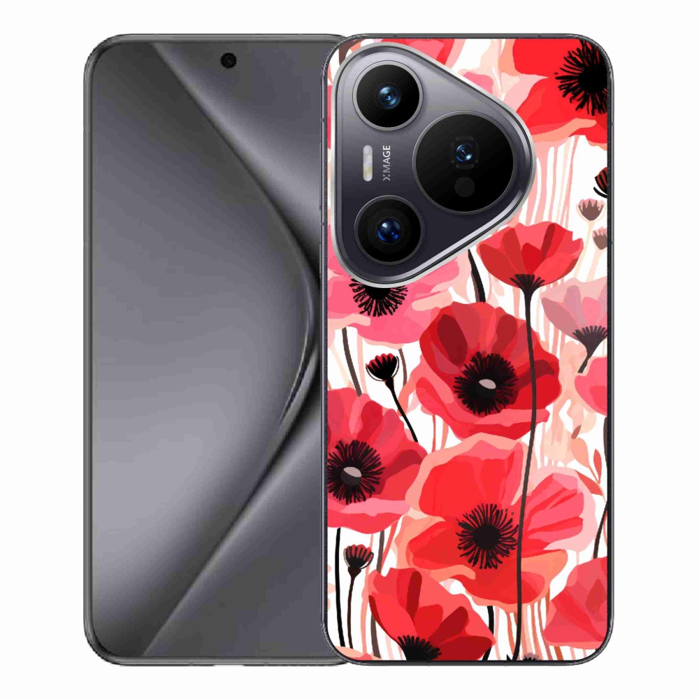 Gél borítás mmCase a Huawei Pura 70 Pro készülékhez - mákos 1