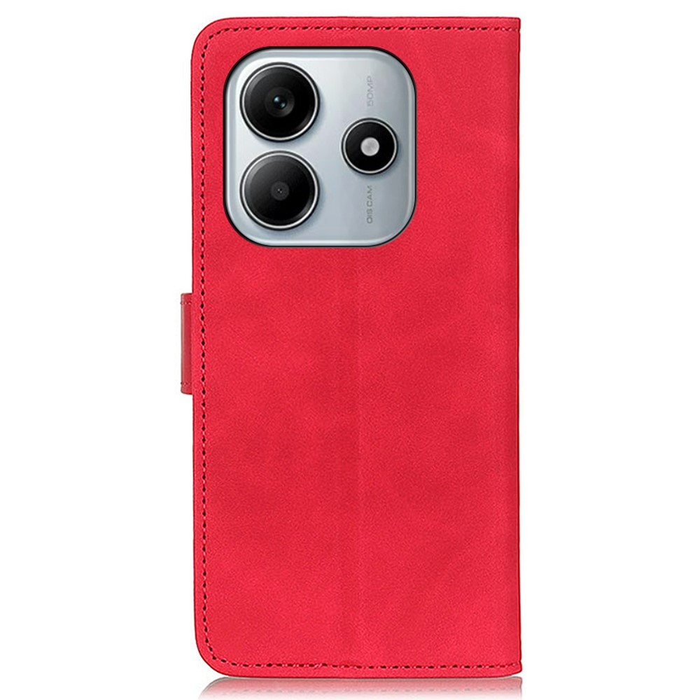 KHAZ könyv tok Xiaomi Redmi Note 14-hez - piros