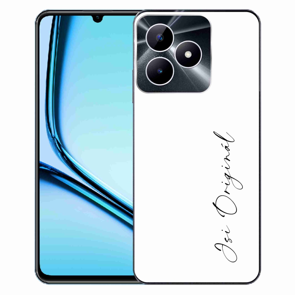 Gél borító mmCase a Realme Note 50 készülékhez - te vagy az eredeti fehér háttér