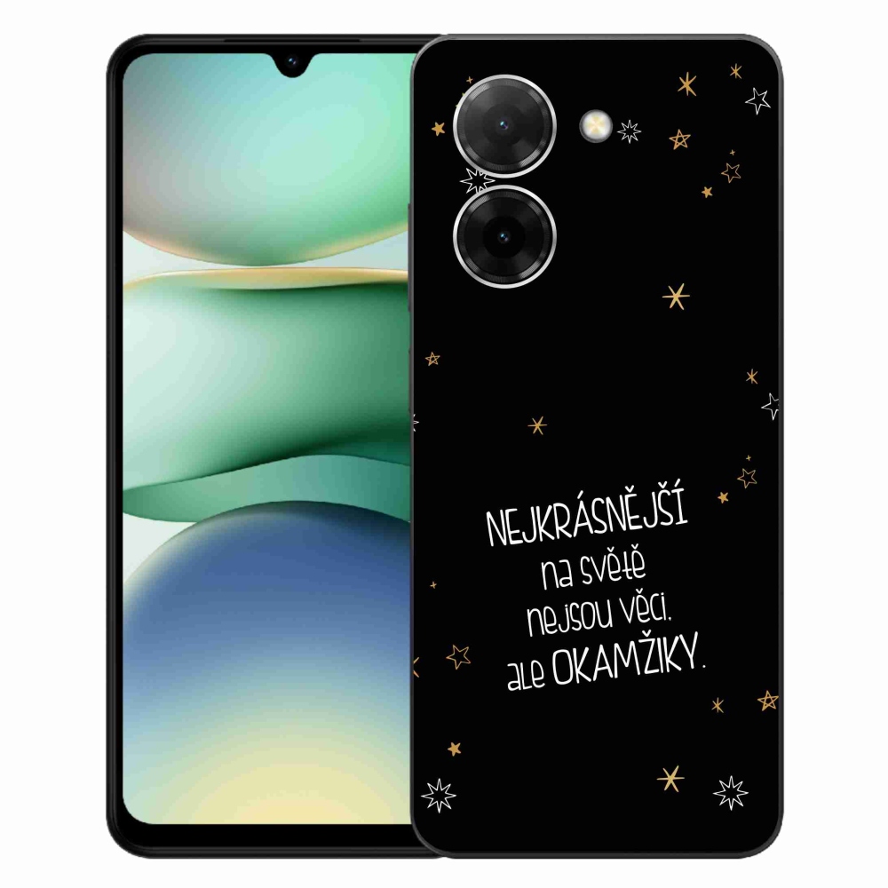 Gél borítás mmCase a Xiaomi Redmi A5 (171.7x77.8x8.3mm) - idézet 4 fekete háttérrel