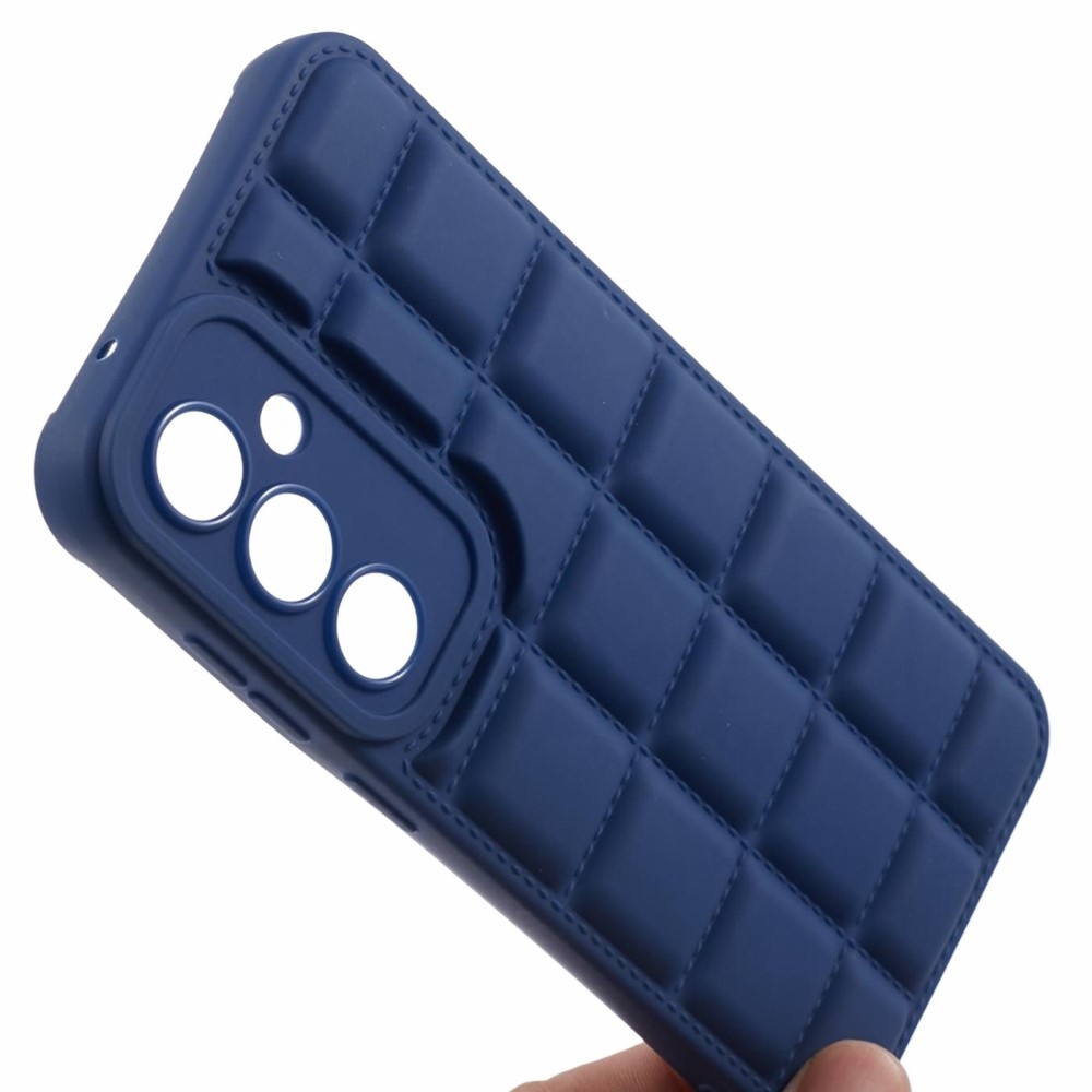 Rácsos tartós zselés tok Samsung Galaxy S23 FE készülékhez - kék