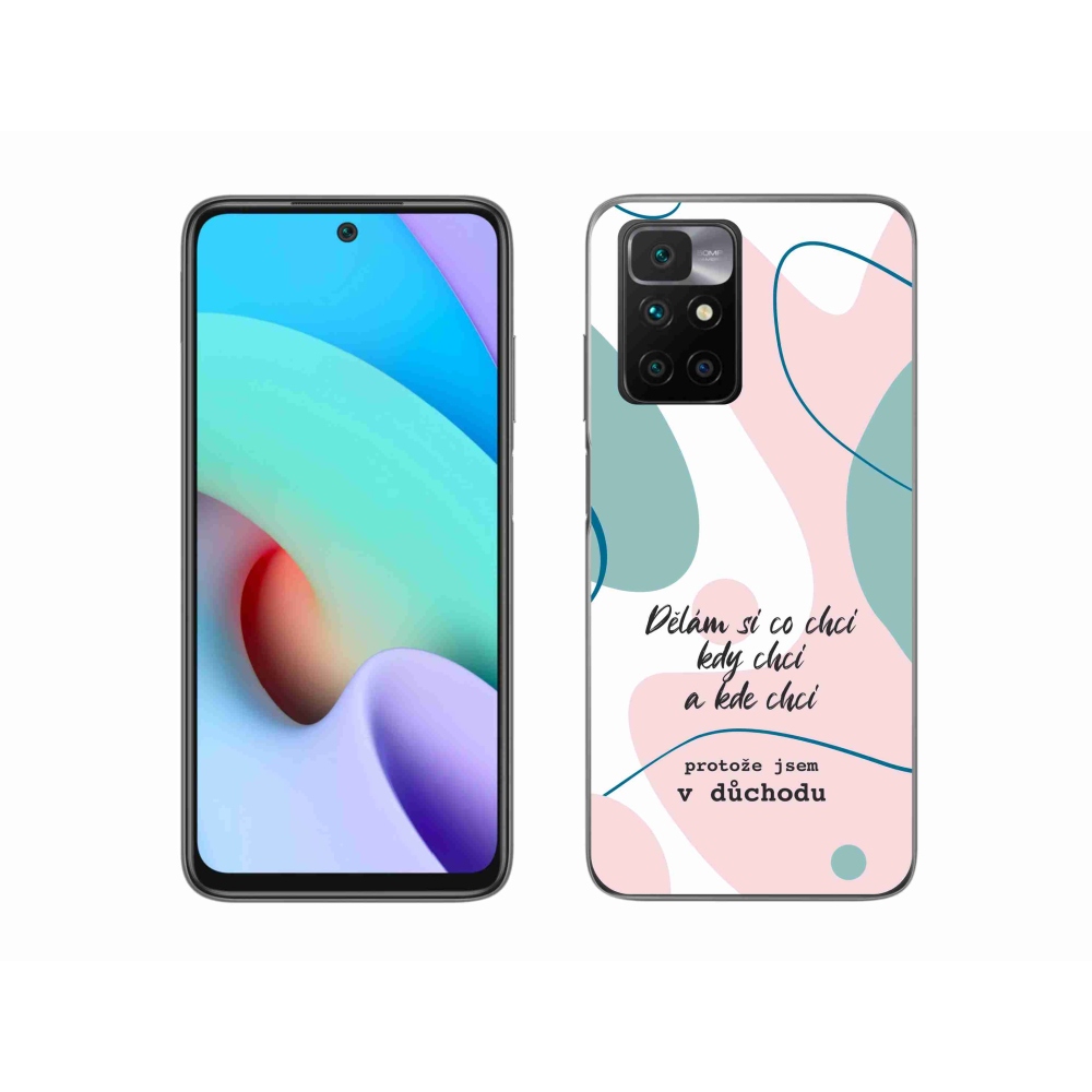 Gél borító mmCase a Xiaomi Redmi 10/Redmi 10 (2022) - vicces szöveg 10 fehér háttérrel