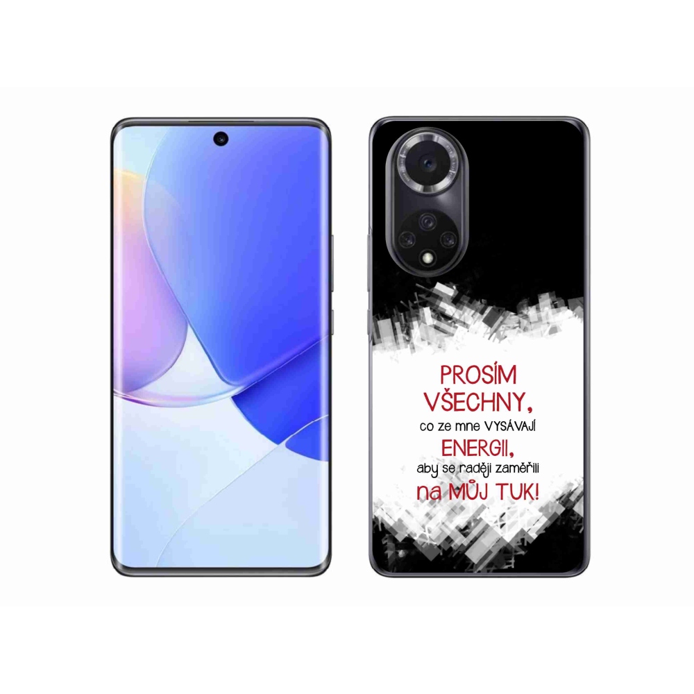 Gél borító mmCase a Huawei Nova 9-hez - vicces szöveg 1 piros