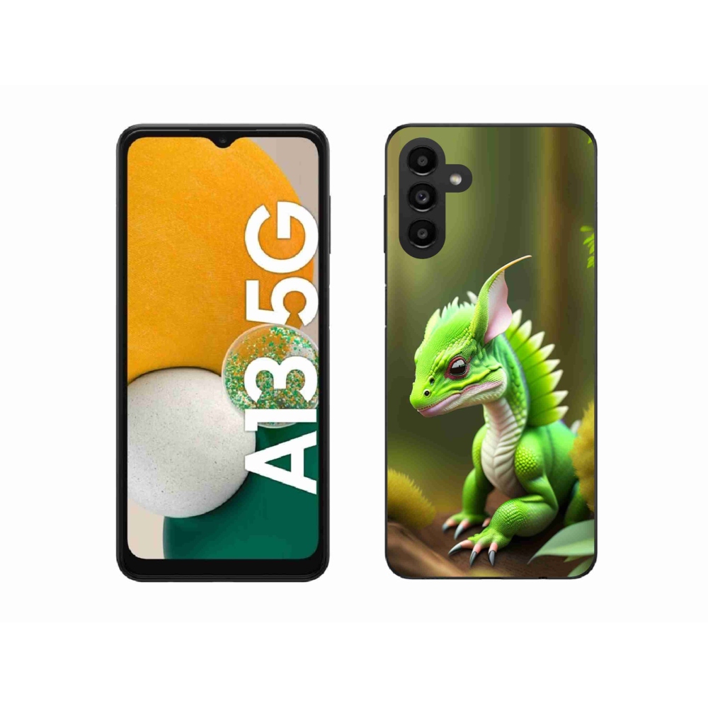 Zselés borítás mmCase Samsung Galaxy A13 5G - zöld sárkányhoz