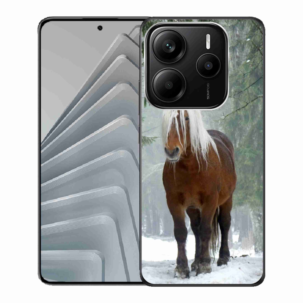 Gél borítás mmCase a Xiaomi Redmi Note 14 5G számára - ló az erdőben