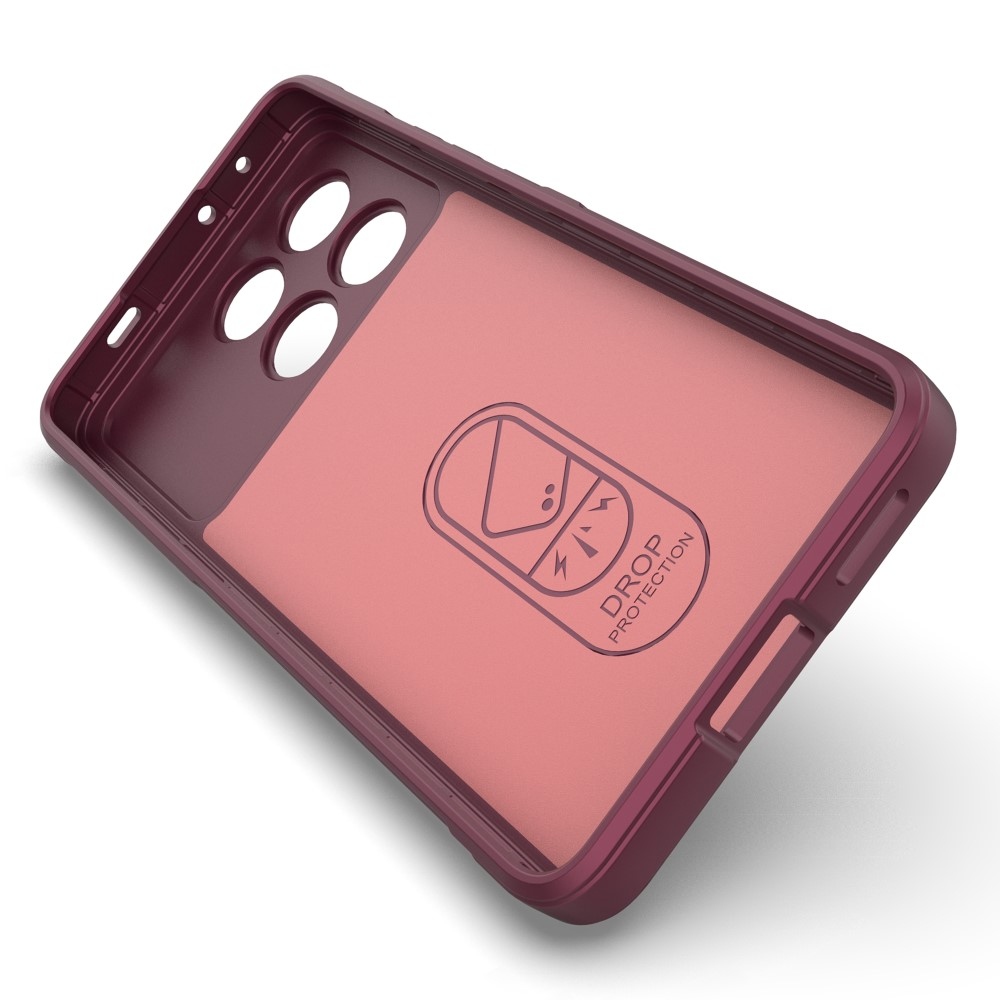 Rugg tartós zselés tok Xiaomi Poco X6 Pro 5G - bordó színben