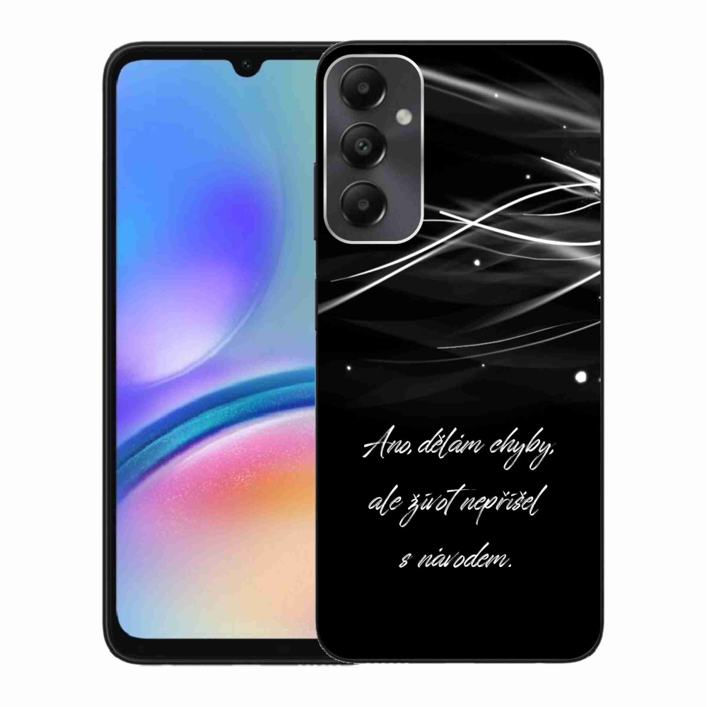 Zselés borítás mmCase Samsung Galaxy A05s készülékhez - idézem fekete háttér