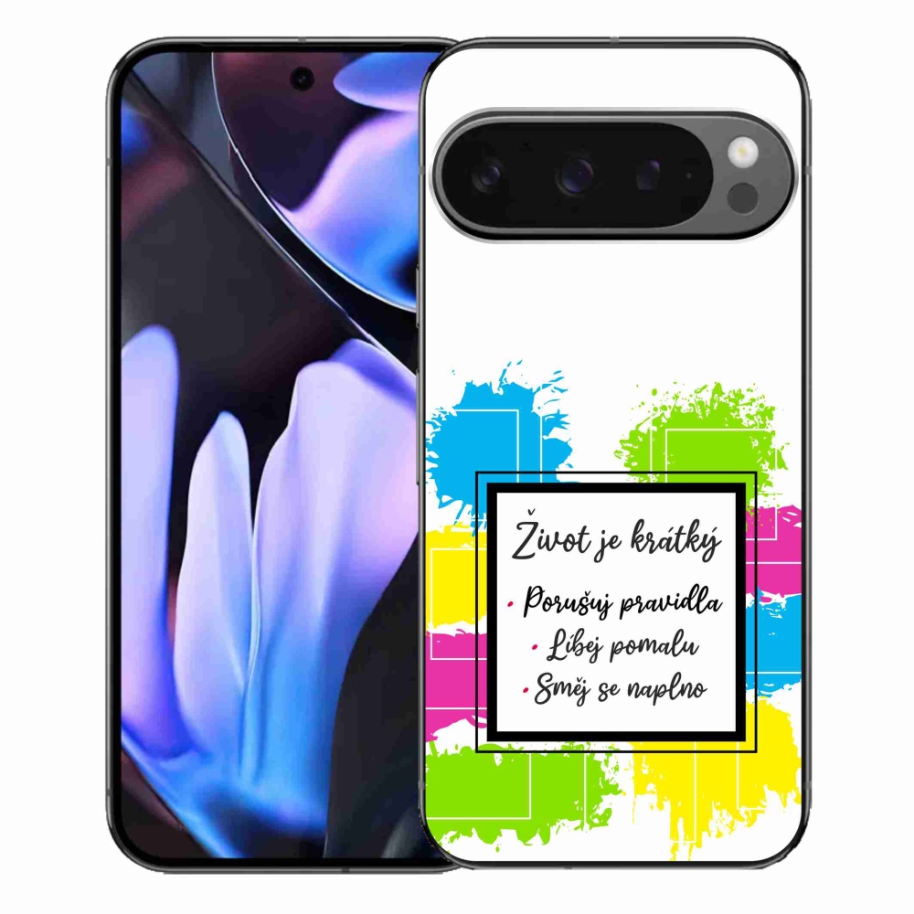 Gél borítás mmCase a Google Pixel 9 Pro XL számára - Idézet 5 fehér háttér