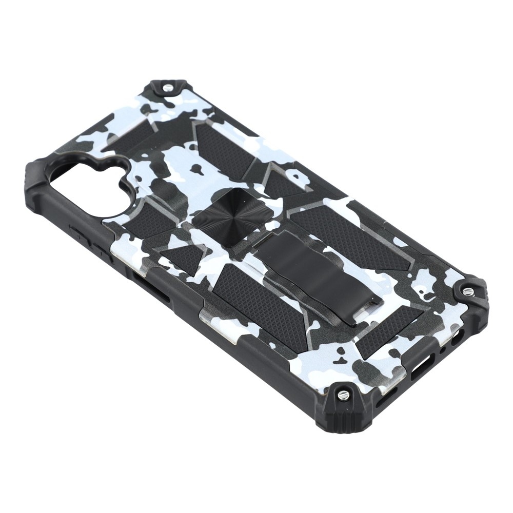 Camouflage tartós borító Samsung Galaxy A07 4G készülékhez - fekete