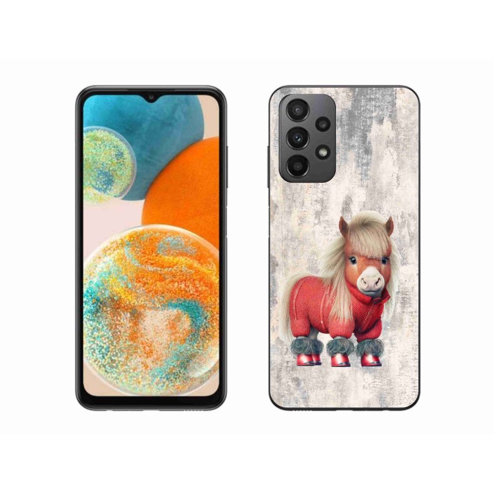 Gél borítás mmCase Samsung Galaxy A23 4G/5G - póni pulóverben - Samsung Galaxy A23 4G/5G - póni pulóverben