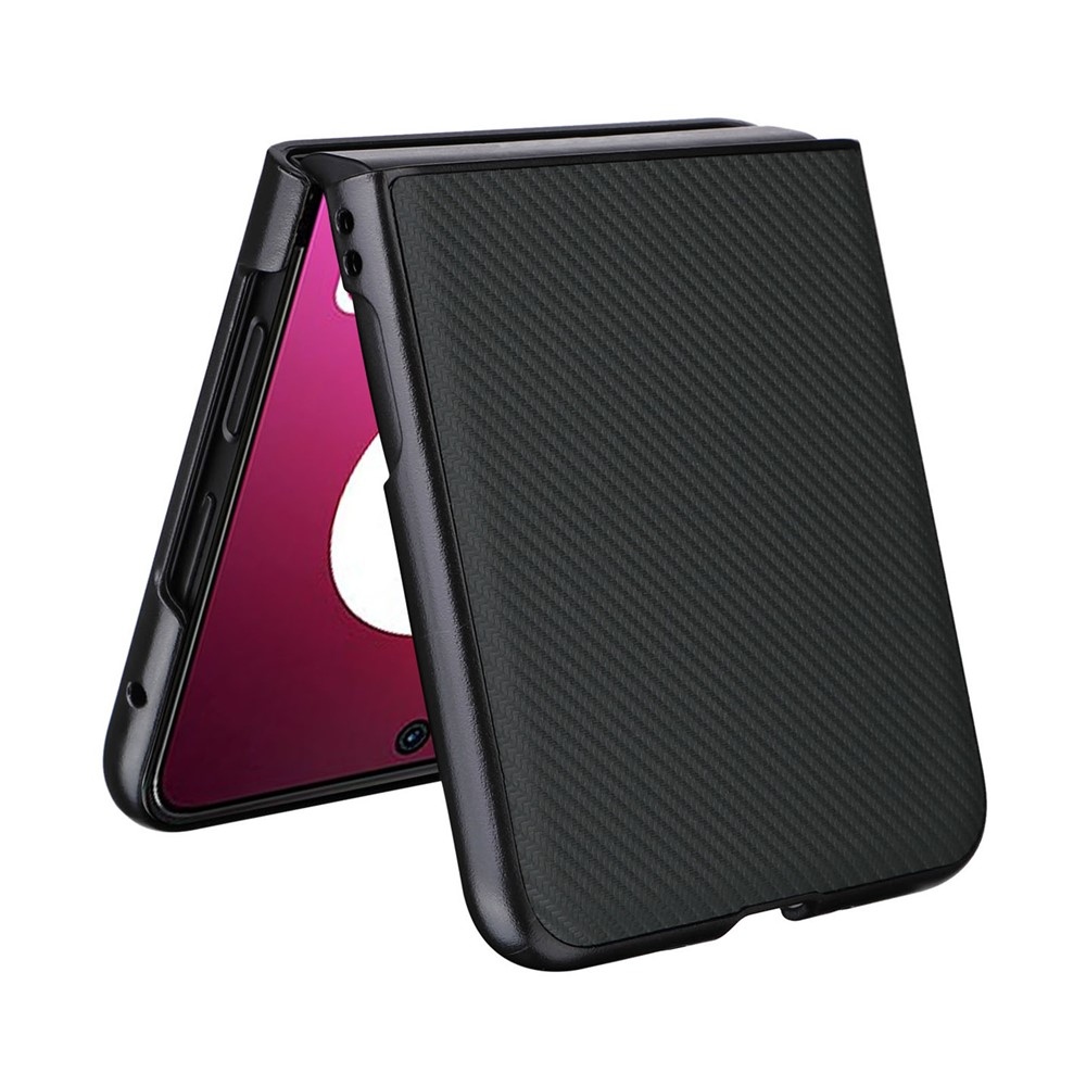 Textúrás műanyag borítás műbőrrel a Motorola Razr 40 Ultra 5G készülékre - zöld színű