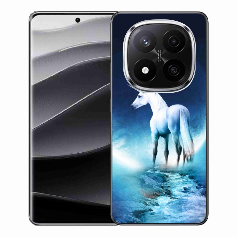 Gél borítás mmCase a Xiaomi Redmi Note 14 Pro+ 5G számára - fehér egyszarvú