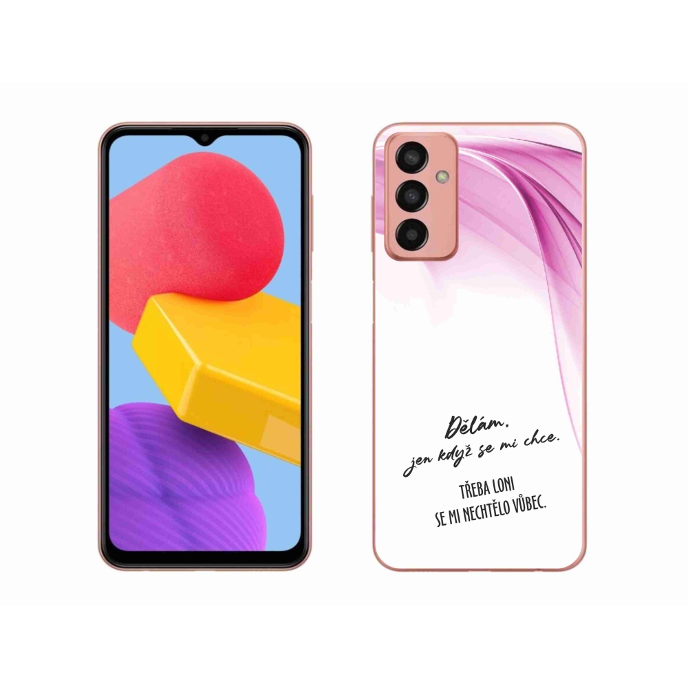 Gél borító mmCase Samsung Galaxy M13 készülékhez - vicces szöveg 12 fehér háttér